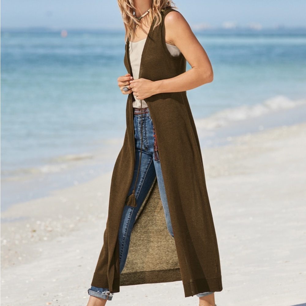 Peruvian Connection Goa Vest in Walnut